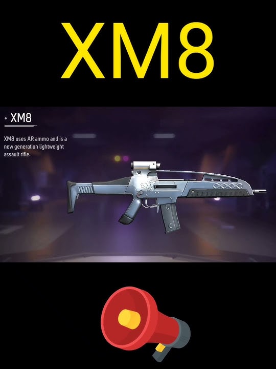 free fire ! xm8 gun sound effect #viral #shorts