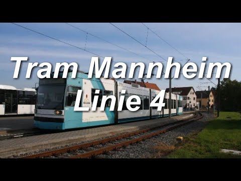 [Video] Straßenbahnlinie 4 der Rhein-Neckar-Verkehr GmbH, Mannheim
