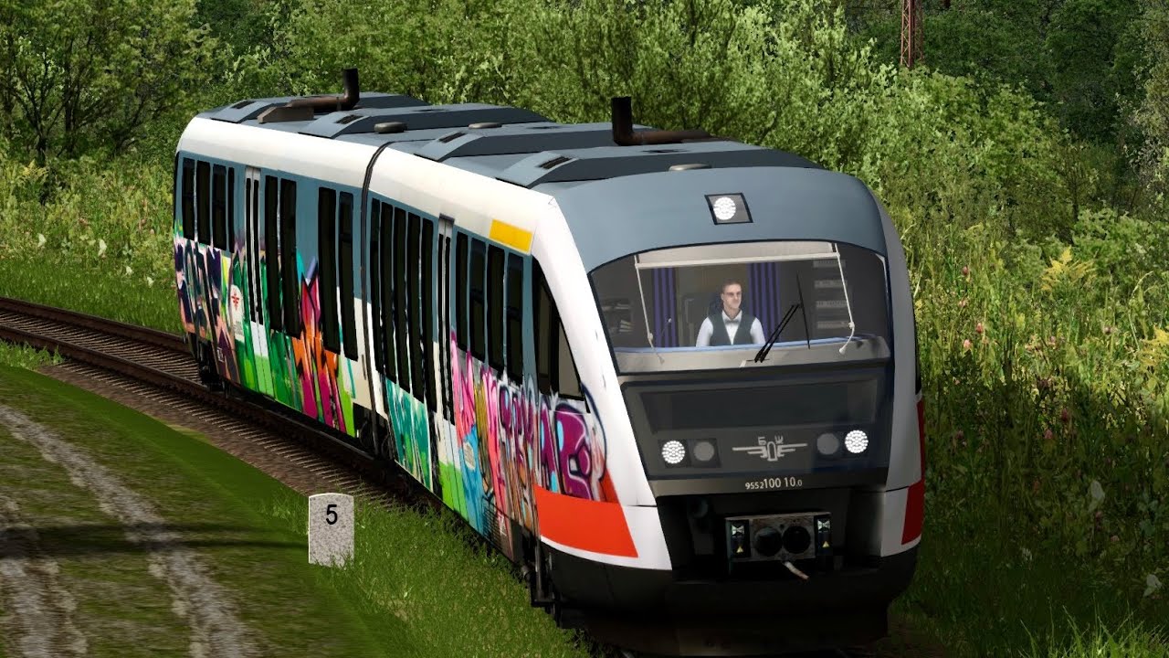 Train Simulator Classic: Driving a passenger train 91102 from Samuil to Dulovo with DMU 10 010