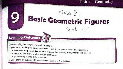Class 6 math | Chapter 9 Basic Geometric Figures Part 1 | mkd agrim academy