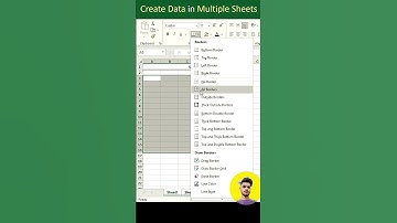 How to create data in multiple sheets#new #excel #exceltips #vlookup#excavator #tech #tricks #shorts