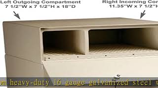 Dvault Full Service Vault Dvcs0015 Secure Curbside Mailboxpackage Drop With Locking Letterbox Bl