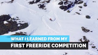 My First Freeride Ski Competition & What I Learned | Vlog