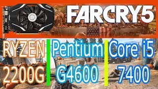 i5 7400 Far Cry 5 vs Ryzen 3 2200G vs G4600 GTX1060 3GB i5 7400 Far Cry 5 vs Ryzen 3 2200G vs G4600 GTX1060 3GB