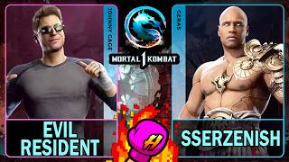 MK1 Evil Resident (JOHNNY CAGE) VS Sserzenish (GERAS)🥊Mortal Kombat 1🥊4K 60ᶠᵖˢ