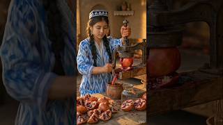 Village Pomegranate Juice Making | Fresh Homemade Juice🍅#PomegranateJuice #VillageLife #FreshJuice