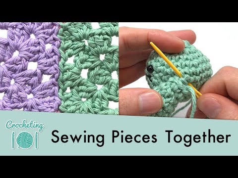 How to Sew Pieces Together || Crocheting 101: Chapter 10 - Part 5