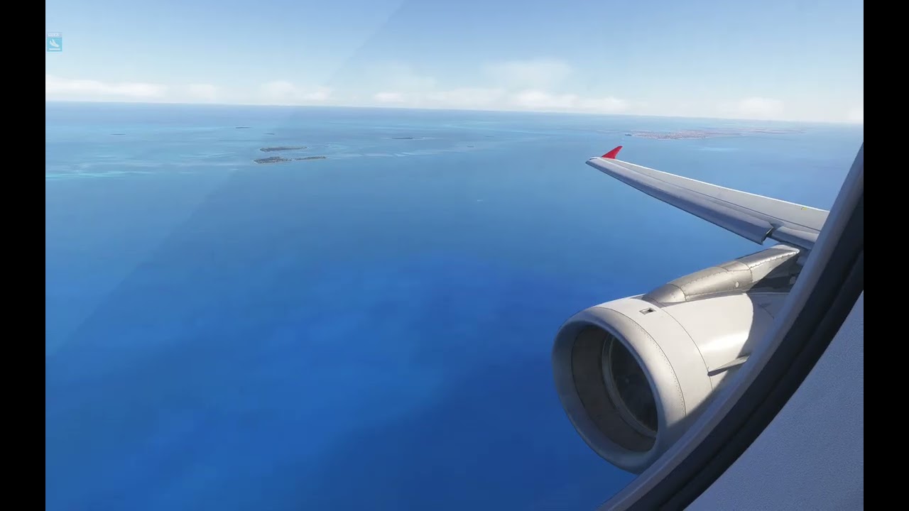 A321 Florida Key West slight bounce manual landing