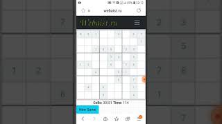 Игра Судоку Sudoku online
