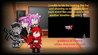 Goddess of victory nikke characters react to tdx timeline 