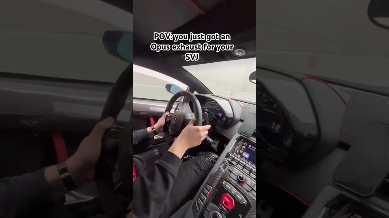 SVJ with an Opus exhaust = Perfection 