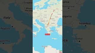 Distance between Iran to Libya #automobile#news#millitary