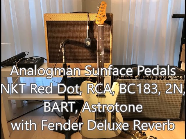 Analogman Sunface Pedals NKT Red Dot, RCA, BC183, 2N, BART