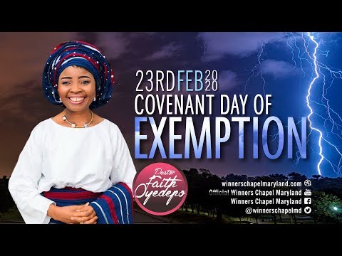 Covenant Day of Exemption | 02 -23-2020 | Winners Chapel Maryland
