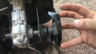 How to install Blades Walmart 40v Hart Trimmer Cultivator Tiller Attachment Powerfit HTTILVNM