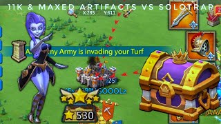 11K & MAXED ARTIFACTS VS SOLOTRAP! - MYTHIC RALLYTRAPS VS TRIPLE RALLY! BURN? - Lords Mobile