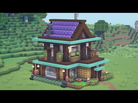 Minecraft 1 17 Update House How To Build A Cute House In 1 17 Tutorial Youtube