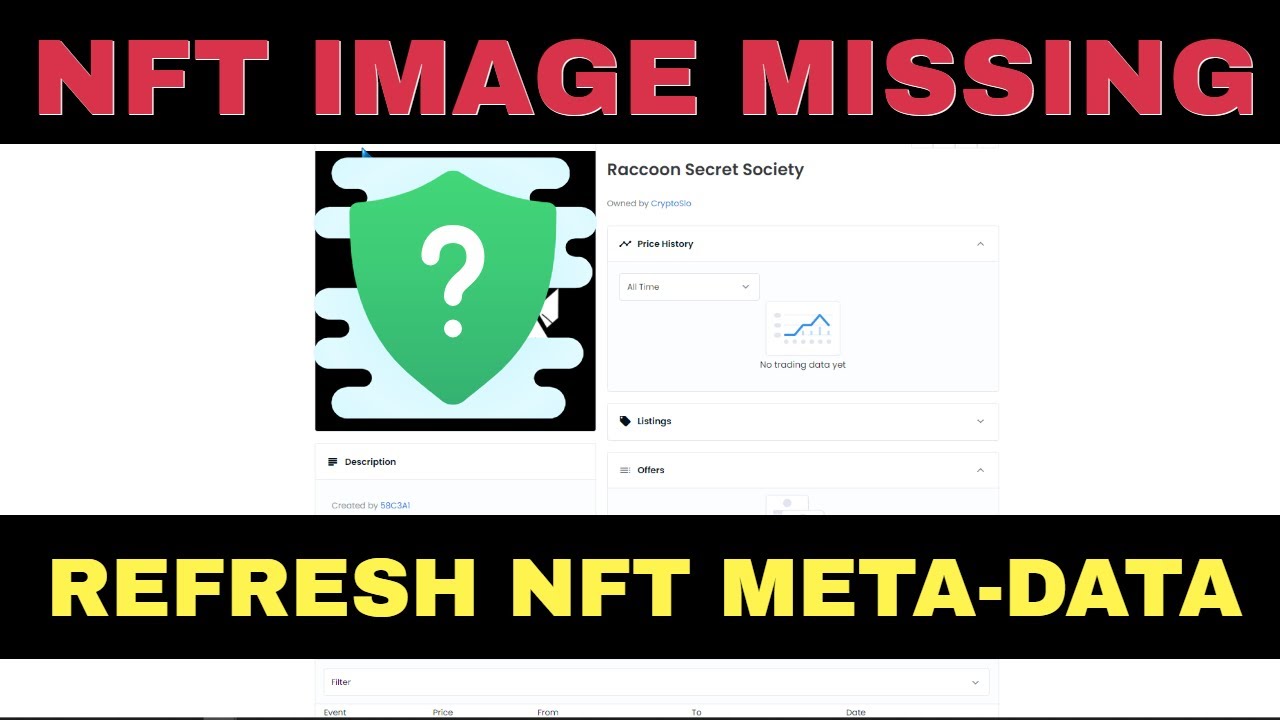 Nft Image Missing On Opensea - Refresh Nft Meta Data