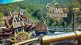 2024 Time Traveler Roller Coaster On Ride Back 4K POV Silver Dollar City screenshot 4