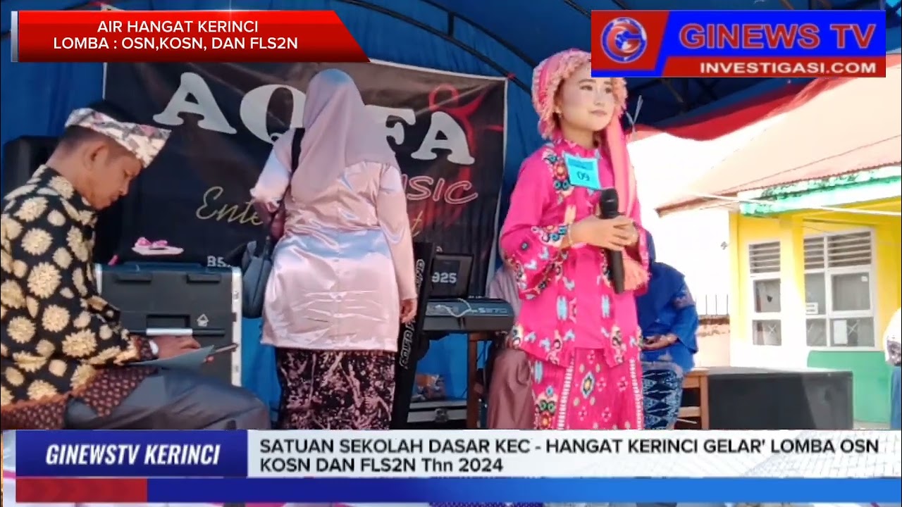 Lomba FLS2N Tingkat  SD Kec - Air Hangat Kerinci Bersaing  Ketat & Sekdis Mengatakan  Semuanya Baik.