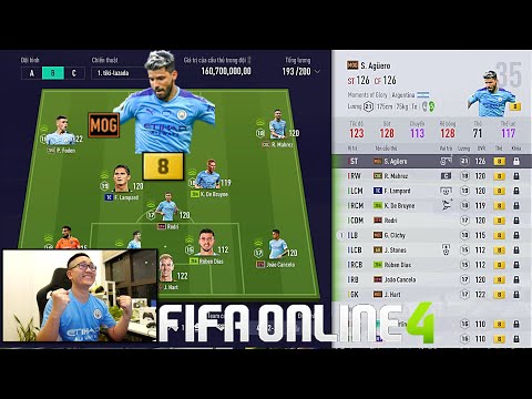 FIFA ONLINE 4: Quẩy Rank Cùng Sergio Agüero MOG +8  & Đi Chợ Xây Team Color MAX PING | 14-09-2021