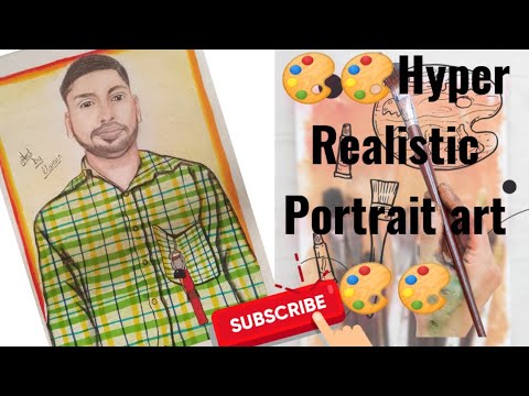 Hyper realistic Portrait drawing tutorial #viraldrawing - YouTube