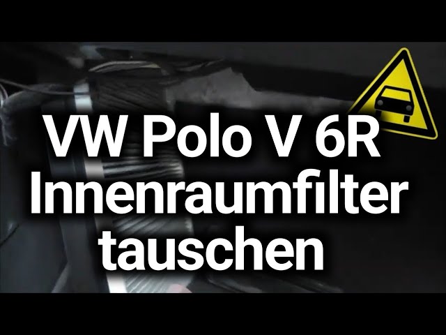Pollenfilter Wechseln Oder Saubern Anleitung Vw Polo V 6r Youtube