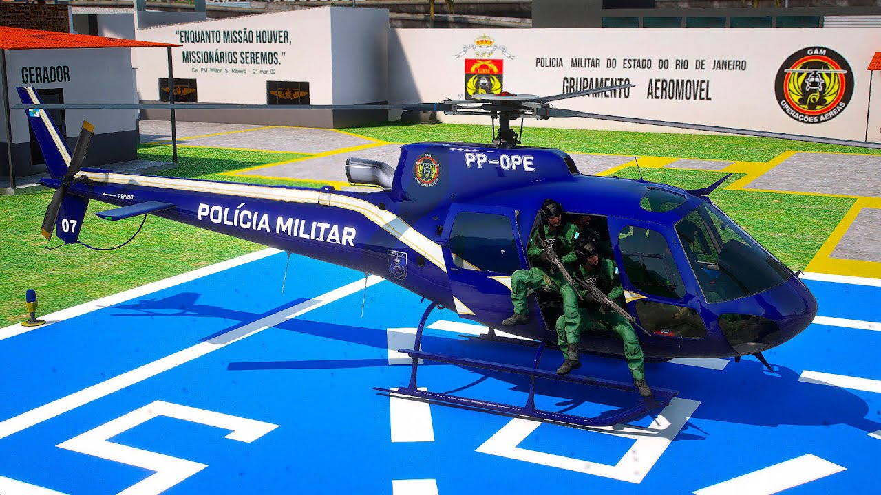 Helicoptero Fenix 02 do GAM PMERJ para GTA San Andreas