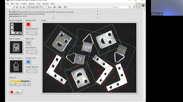 Machine vision in LabVIEW using geometric matching with multiple patterns