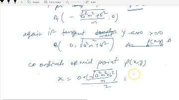 The locus of mid points of parts in between axes and tangents of ellipse `x^2/a^2 + y^2/b^2 =