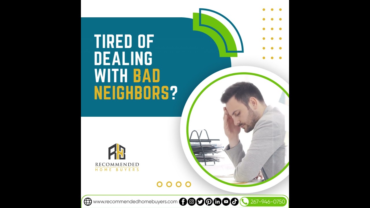 Escape Bad Neighbors: Sell Your Philadelphia House for Cash Now! We Buy Houses Philadelphia!