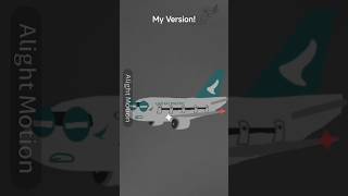 Cathay Pasific vs Strom #alightmotionedit #aviation #b777300er