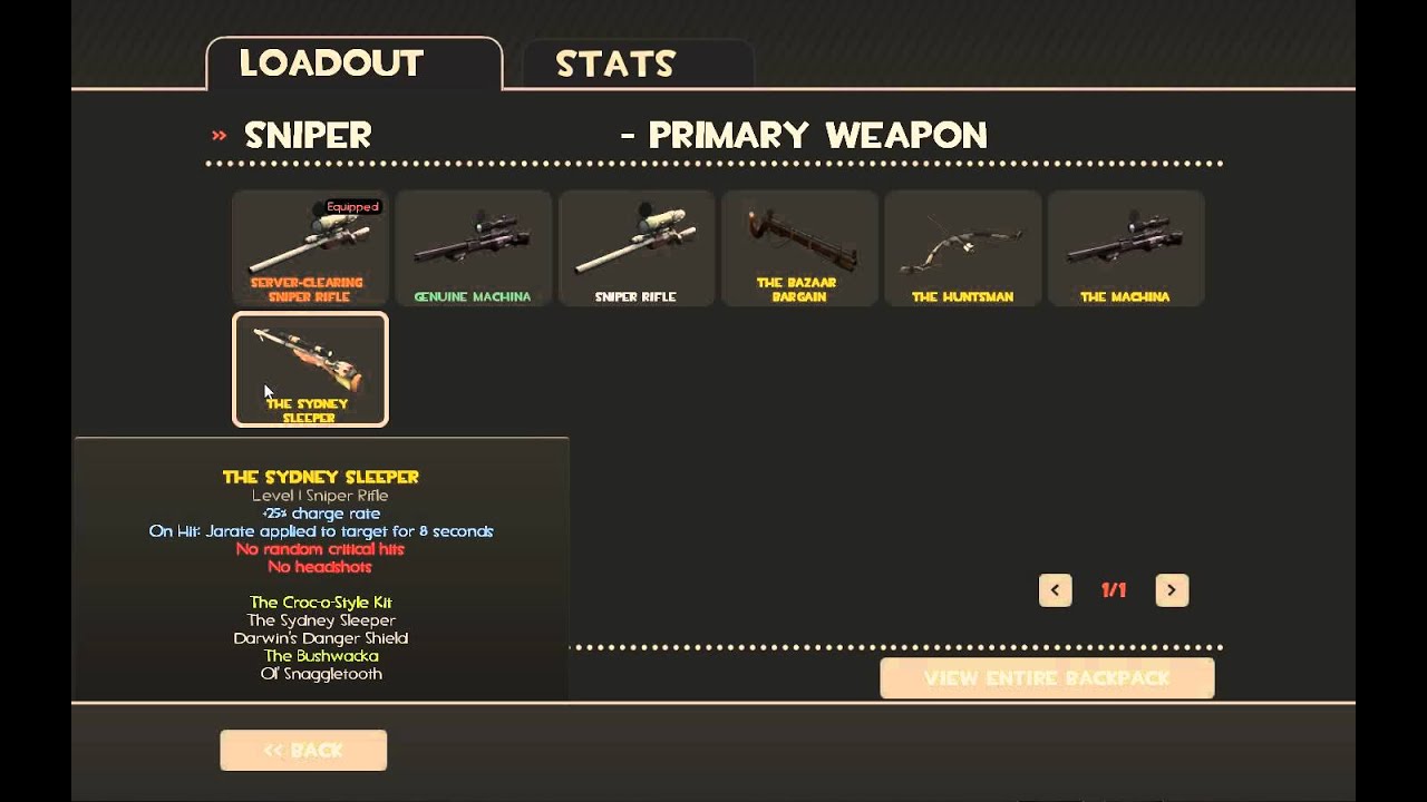 TF2 Sniper Guide - Weapons - YouTube