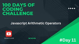 JavaScript Arithmetic Operators in Hindi #day11