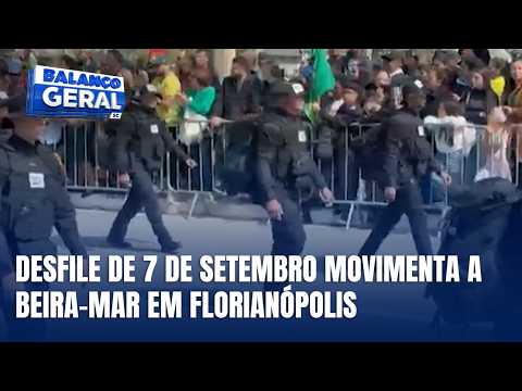 Beira-Mar Continental, em Florianópolis, recebe desfile cívico de 7 de Setembro