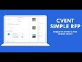 Cvent simple rfp  request hotels and venue space