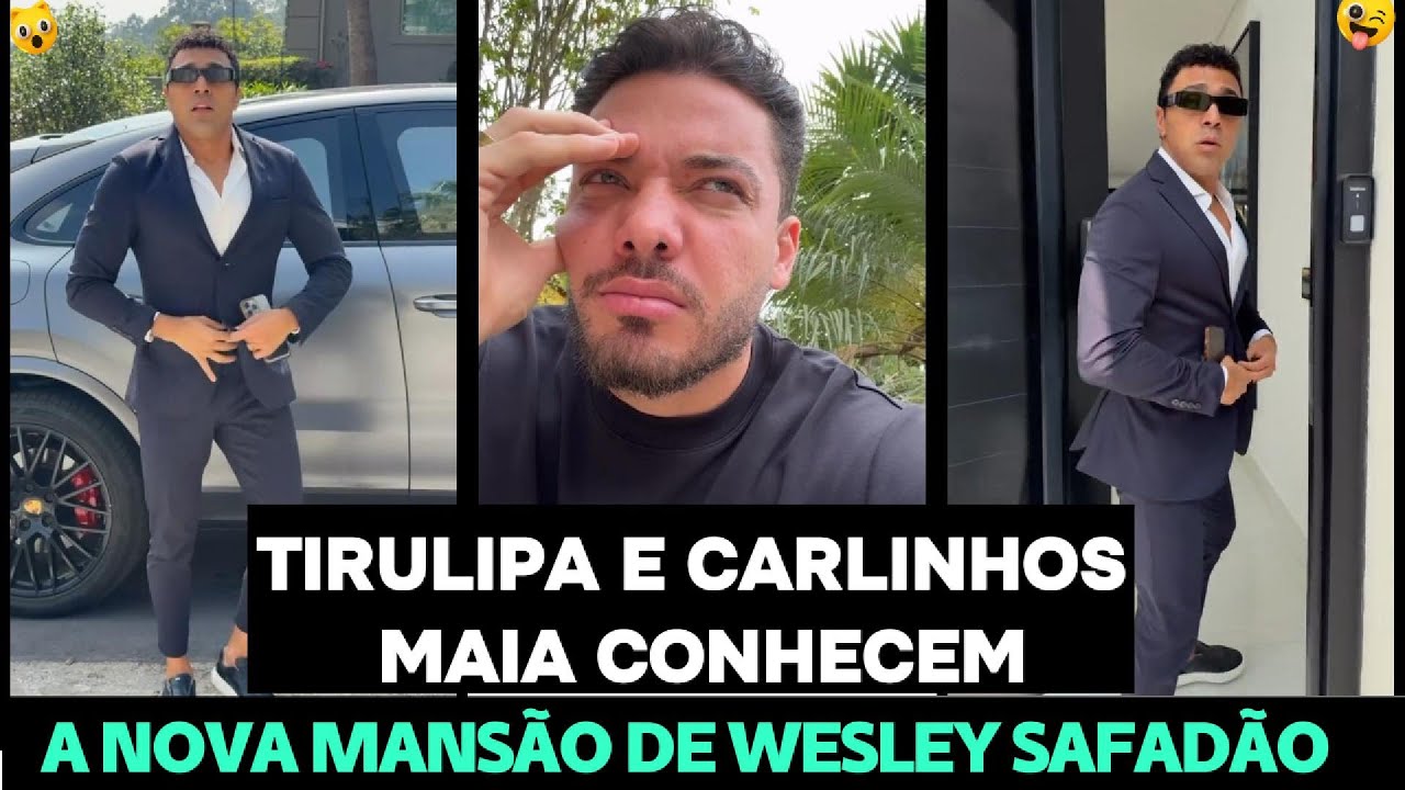 TIRULLIPA E CARLINHOS MAIA ENTRAM ESCONDIDOS NA NOVA MANSÃO DE WESLEY SAFADÃO