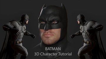 Batman 3D Character Tutorial 003 High Poly