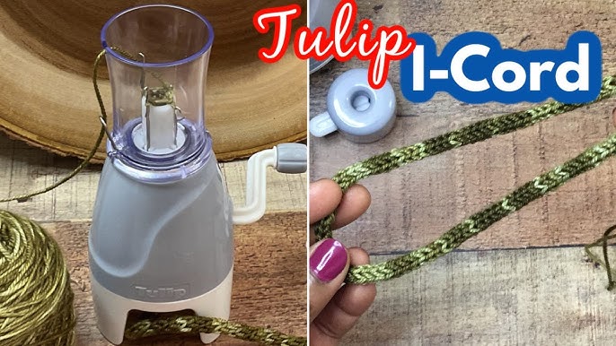 Making I-Cord yarn with Tulip I-cord Maker on Vimeo