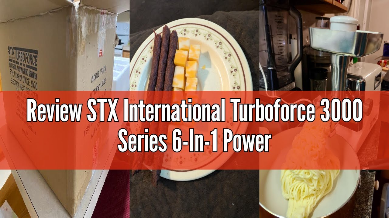 Review STX International Turboforce 3000 Series 6-In-1 Powerful Size #12 Electric Meat Grinder with
