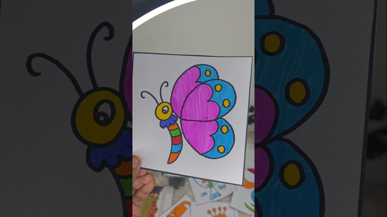 how to make cute butterfly drawing using3