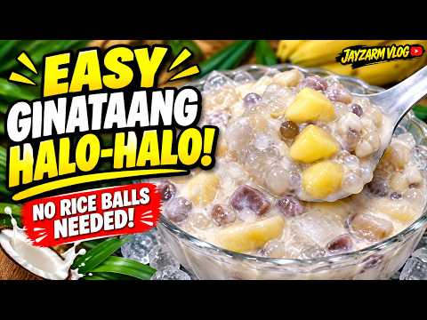 EASY GINATAANG HALO-HALO! | No Rice Balls Needed, So Creamy! | Jayzarm Vlog