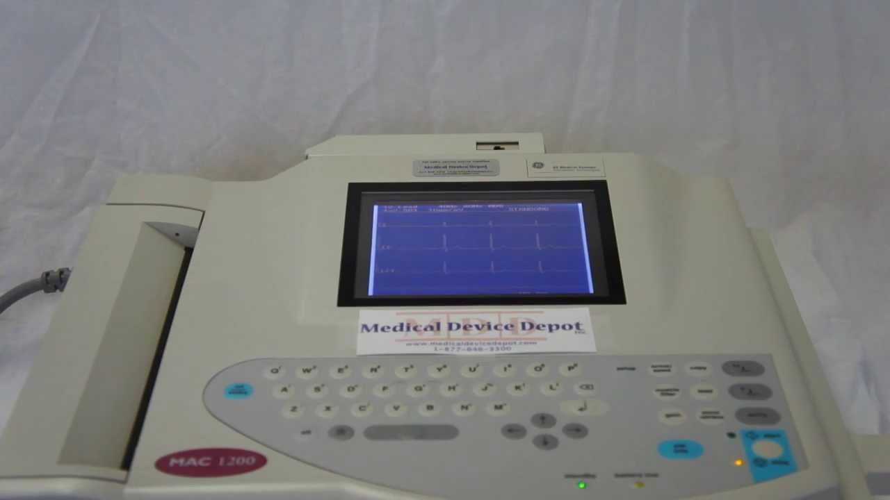 Mac 1200 GE Marquette MAC 1200 - Overview - YouTube
