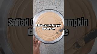 Salted Caramel Pumpkin Cheesecake! #cheesecake #cakerecipe