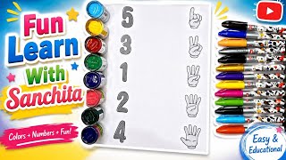 🖐️ Learn Counting with Hand Fingers | Numbers 1 to 5 for Kids | Fun Learning