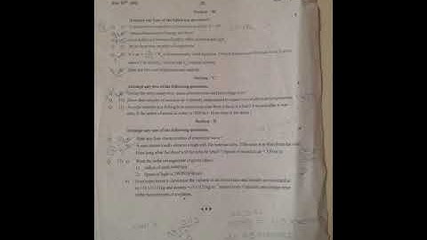 Class 11th First Unit test 2024-25 subject physics paper