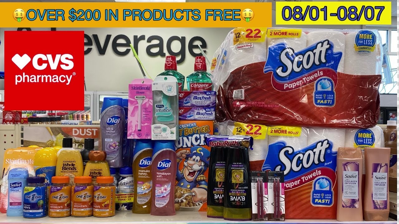 CVS Haul + Unadvertised Deals 08/0108/07Free Vitamins, Body Wash,Hair Care & More! YouTube