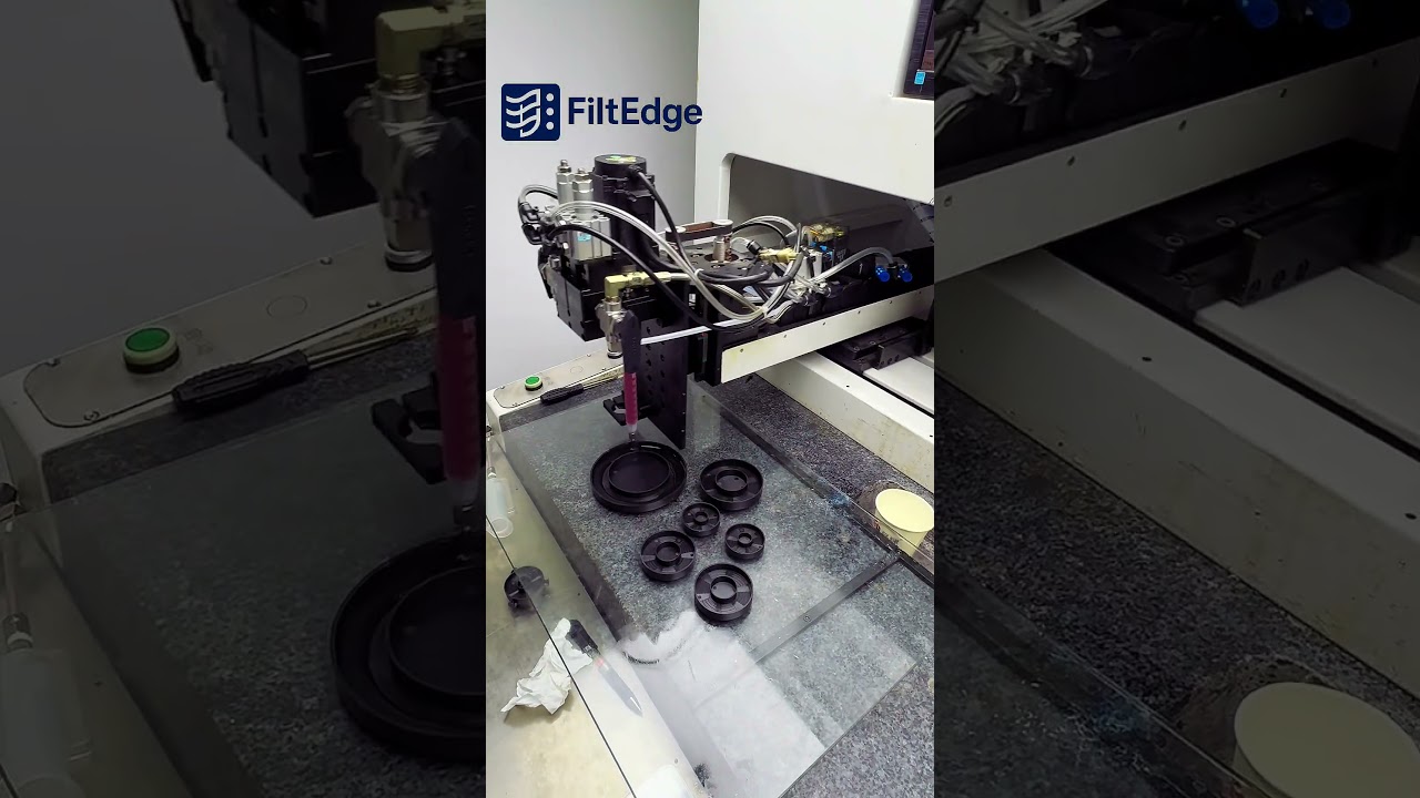 Vision-Guided Automatic Glue Dispensing Machine | Precision for Filter Cartridge Production