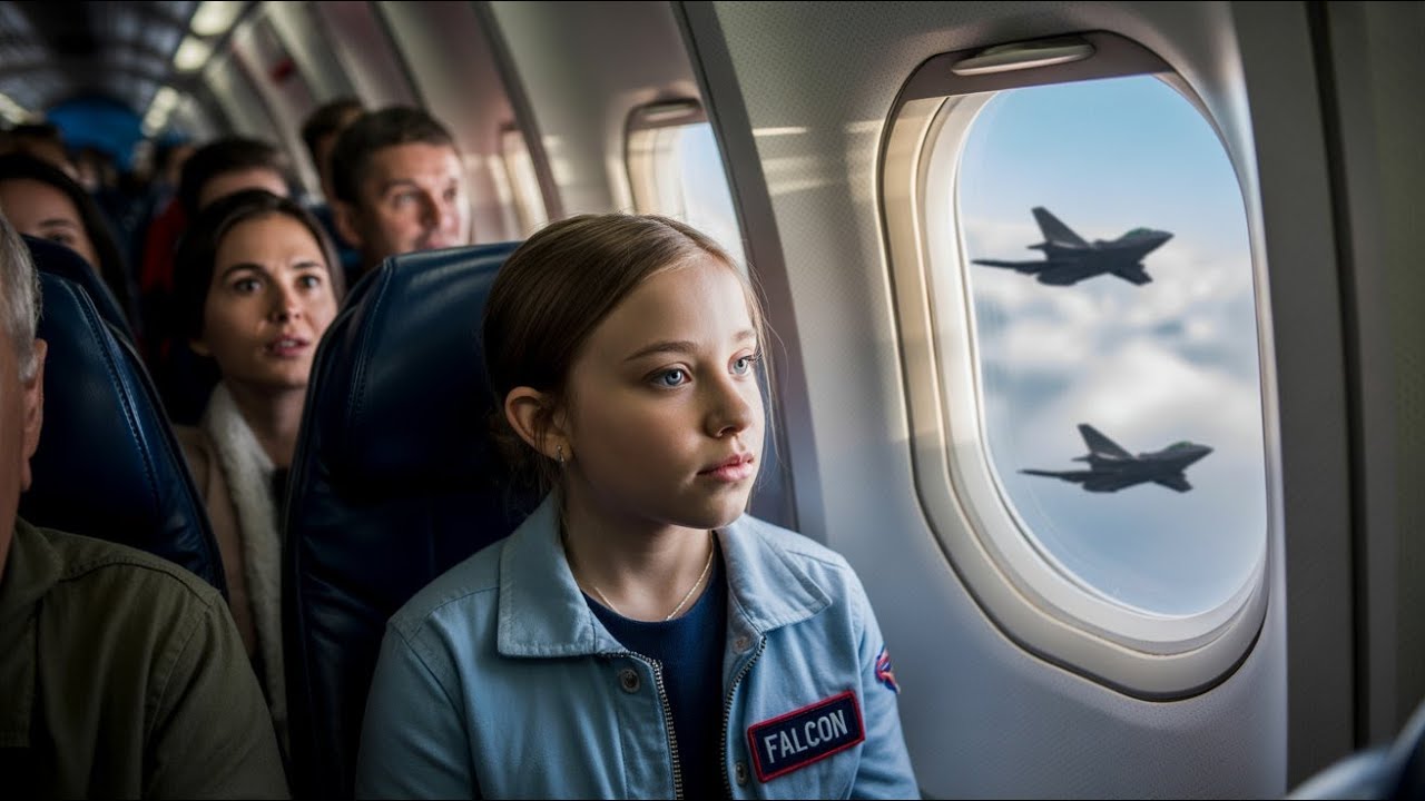 She Was Only a Kid in Seat 18A — Until F-22 Pilots Caught the Name ‘Falcon’..!