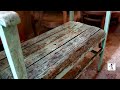 restauro vecchia panchina della nonna (piegatura del legno a vapore)